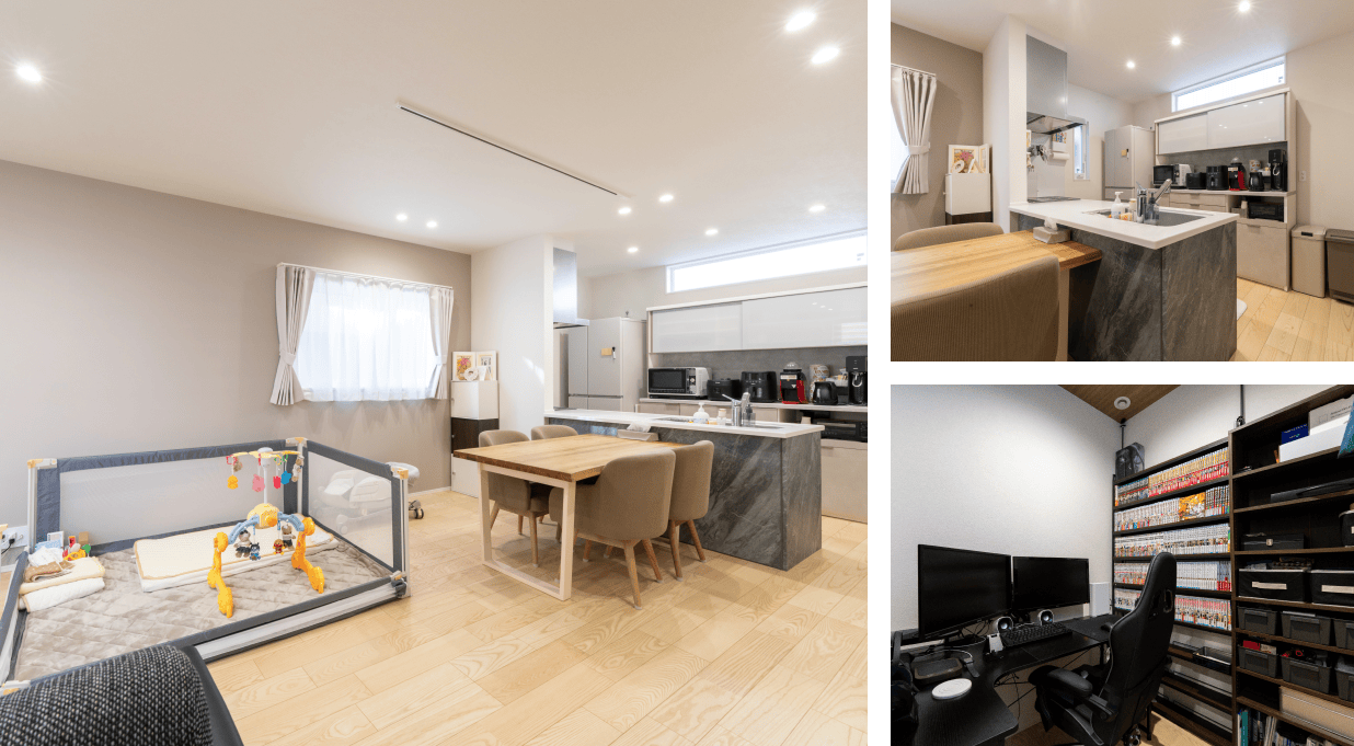 「暑くて寒い」1LDKから、快適な回遊動線の家へ。階段下の「秘密基地」も大好評な住まい