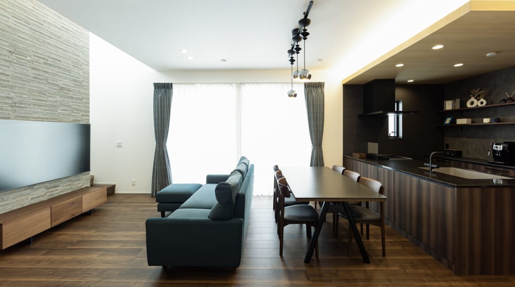 建築実例の家の内装の写真