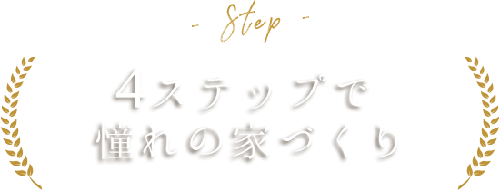 4ステップで憧れの家づくり