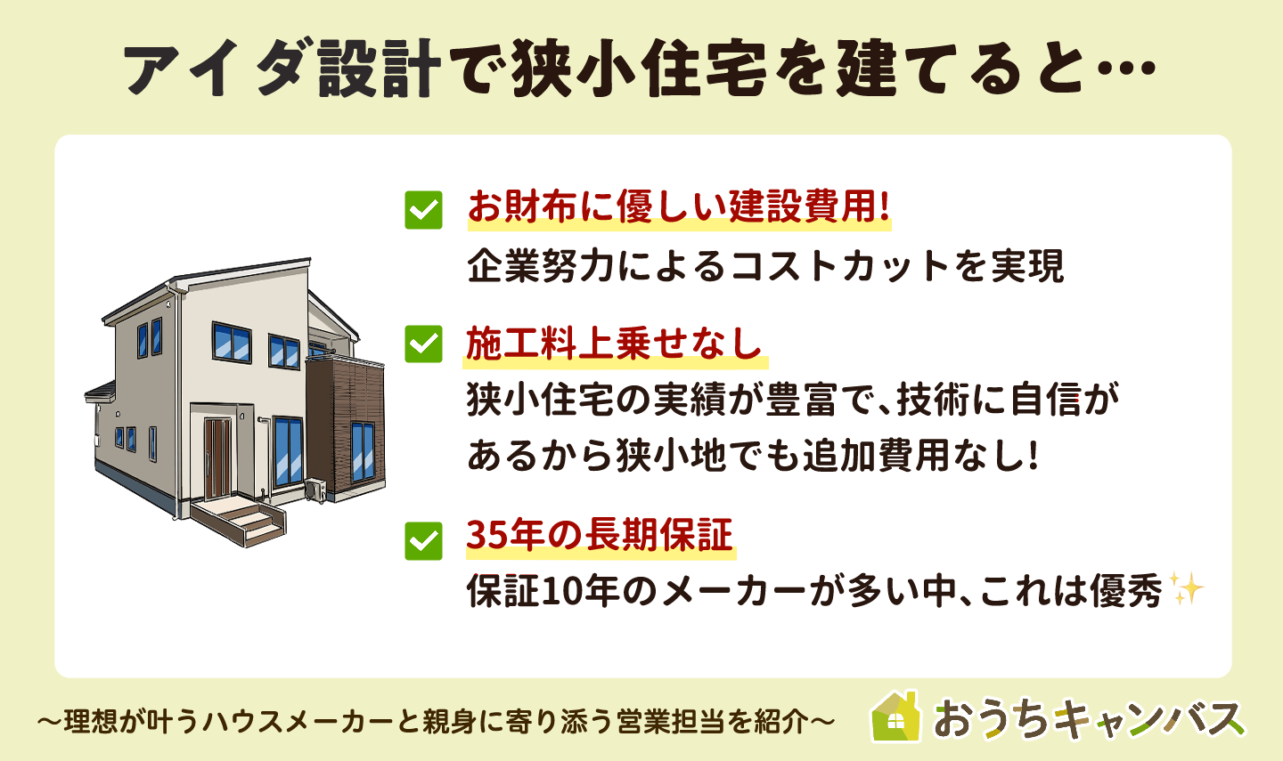 アイダ設計で狭小住宅