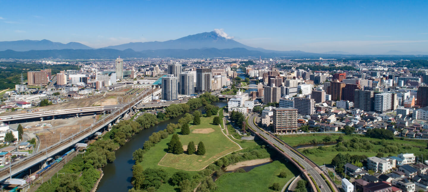 住宅街の俯瞰図