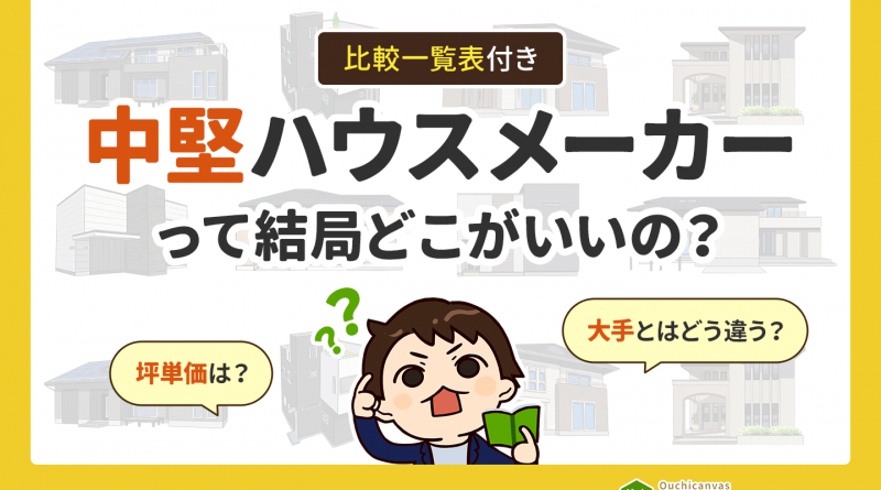 中堅ハウスメーカーって結局どこがいいの？オススメ11社比較特集！