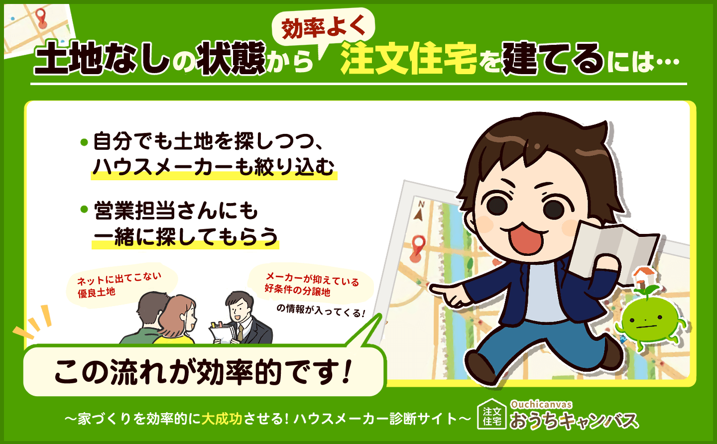 土地なしの状態から注文住宅を建てるまでの流れ｜爆速＆最強効率版