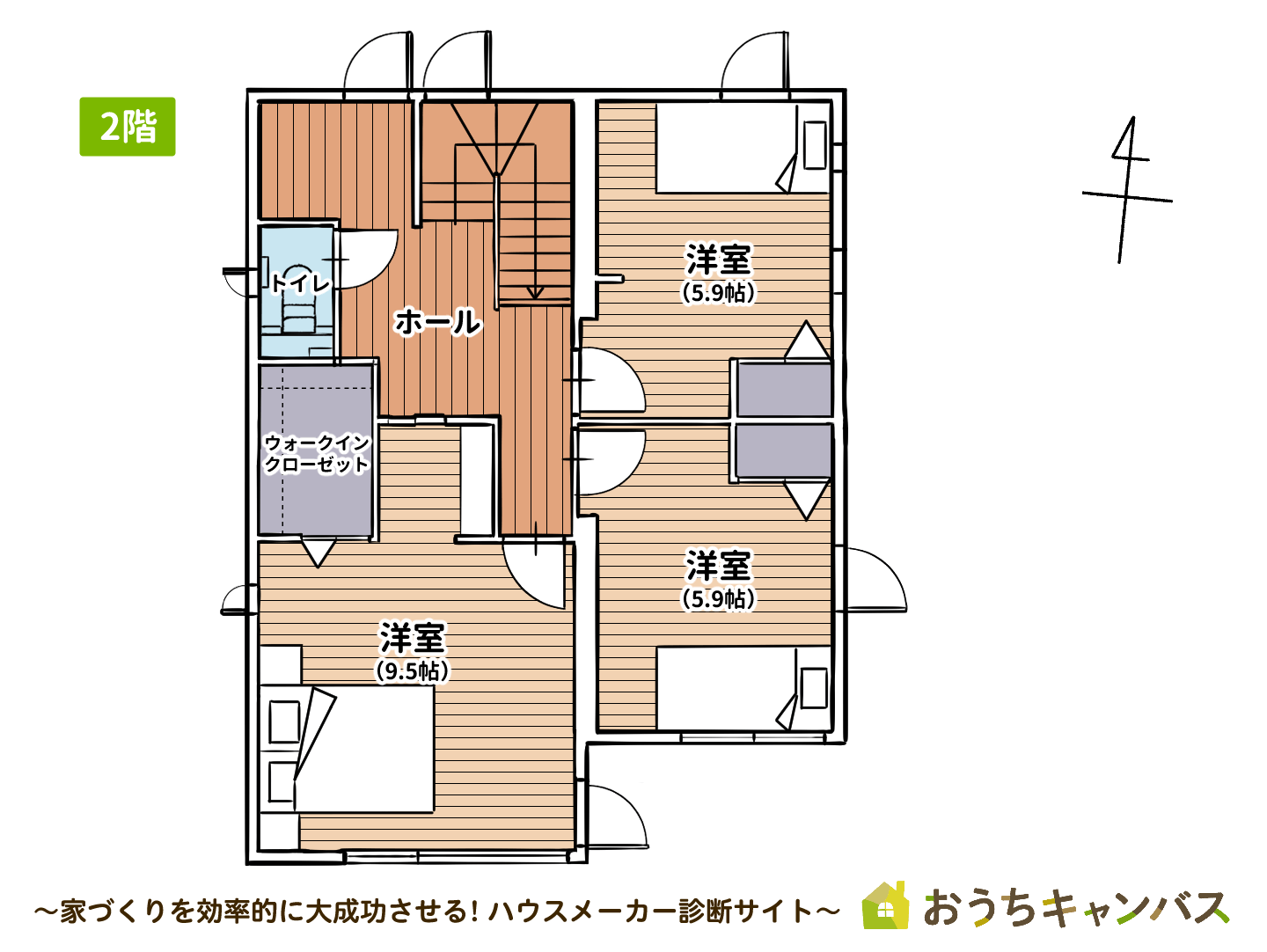 セキスイハイムの建売住宅6,300万円2階