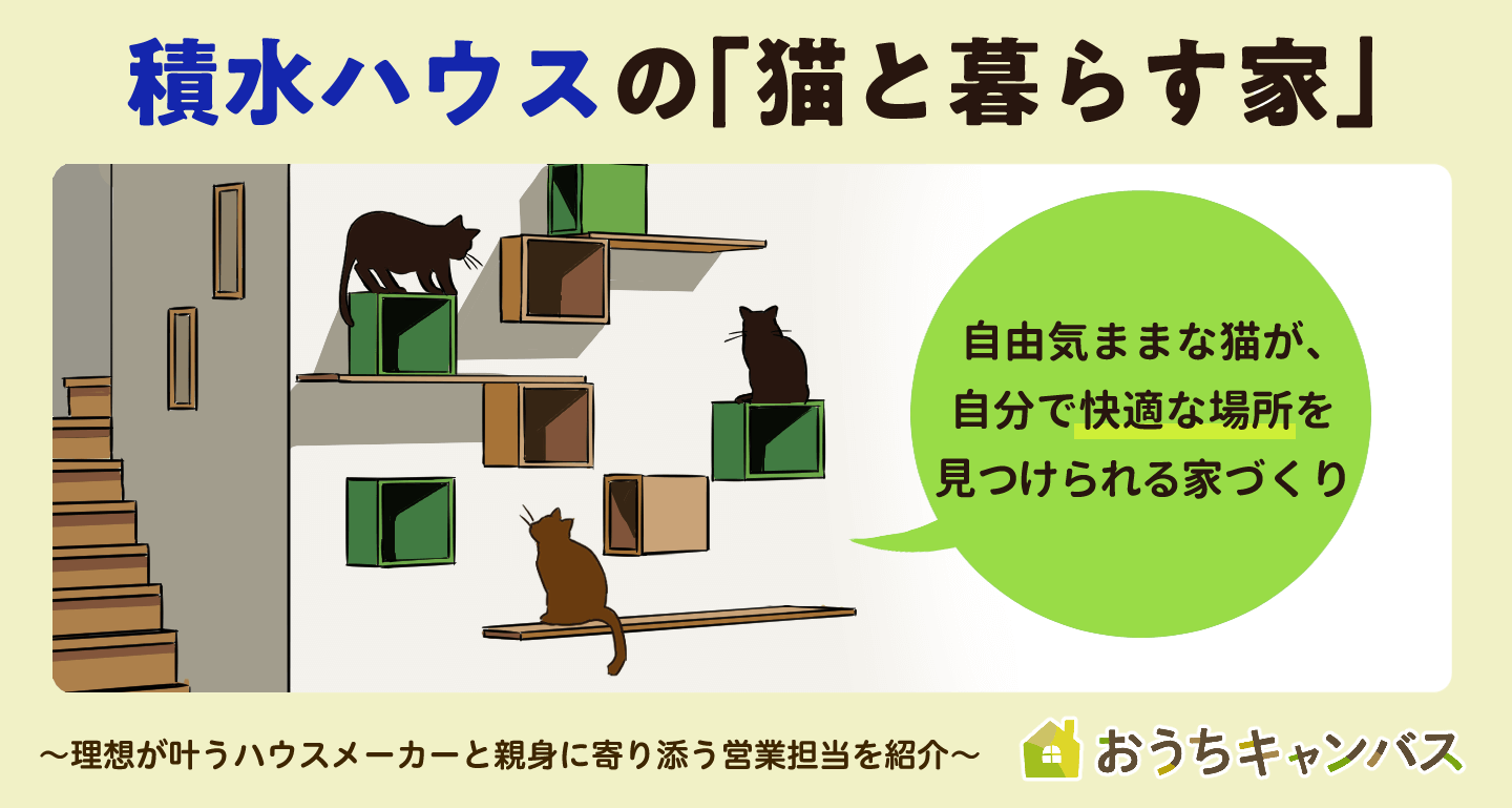 積水ハウスの「猫と暮らす家」