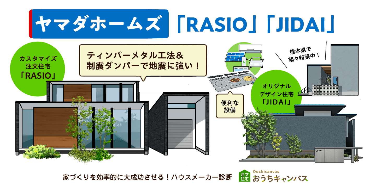 ヤマダホームズ「RASIO」「JIDAI」