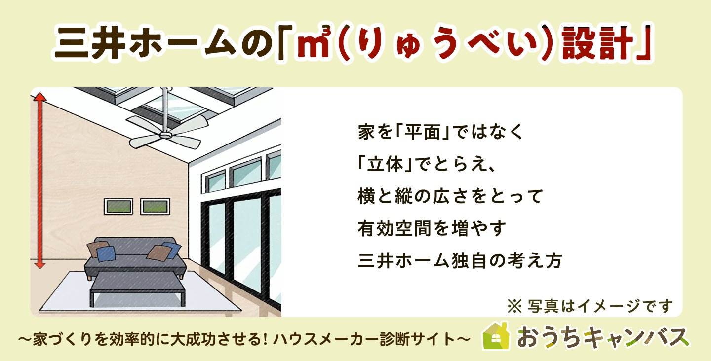 三井ホームの㎥設計