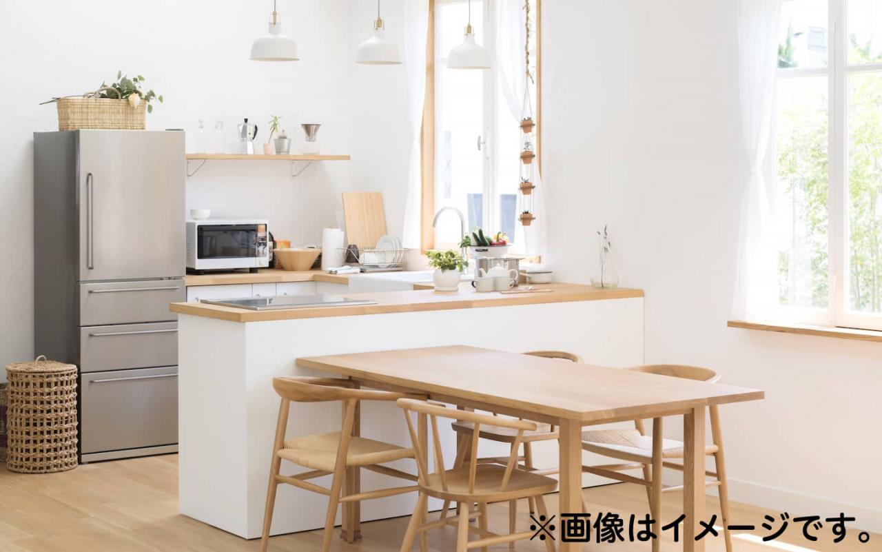 1,500万円の家のキッチンとダイニングの内装イメージ