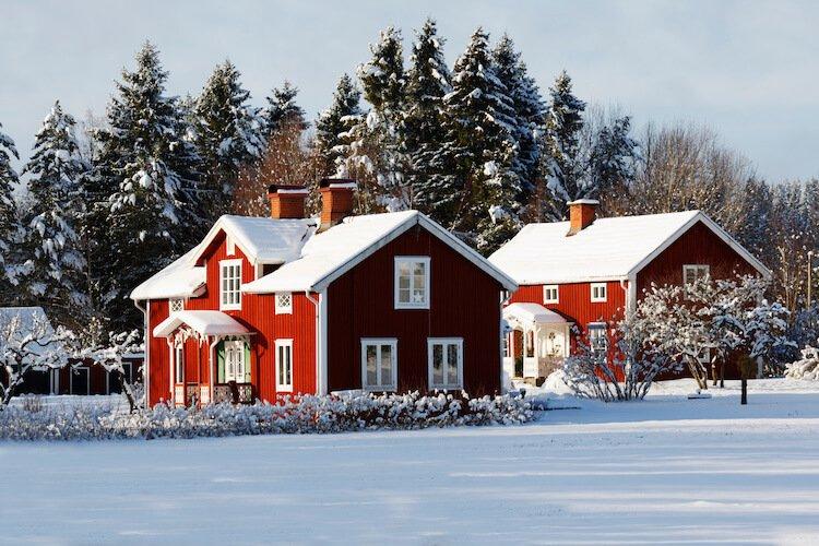 伝統的な北欧の家